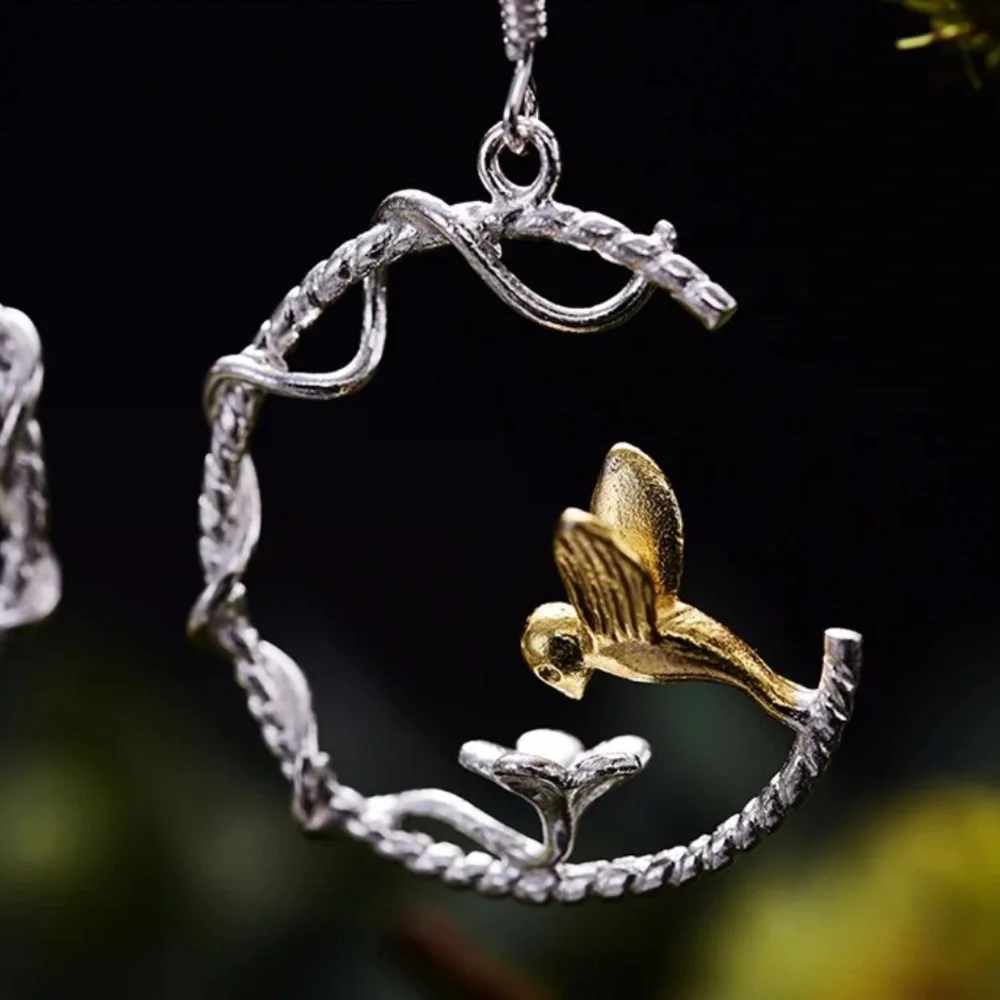 Artisan Handmade 925 Sterling Silver Songbird The Zephany Earrings - Picture 7 of 8